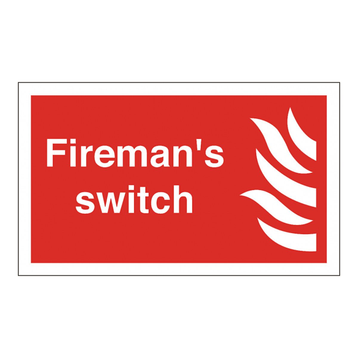 Firemans Switch Safety Signs