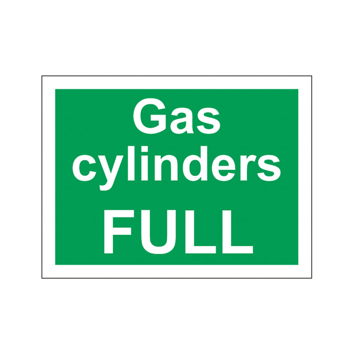 Gas Cylinders Full Safety Sign