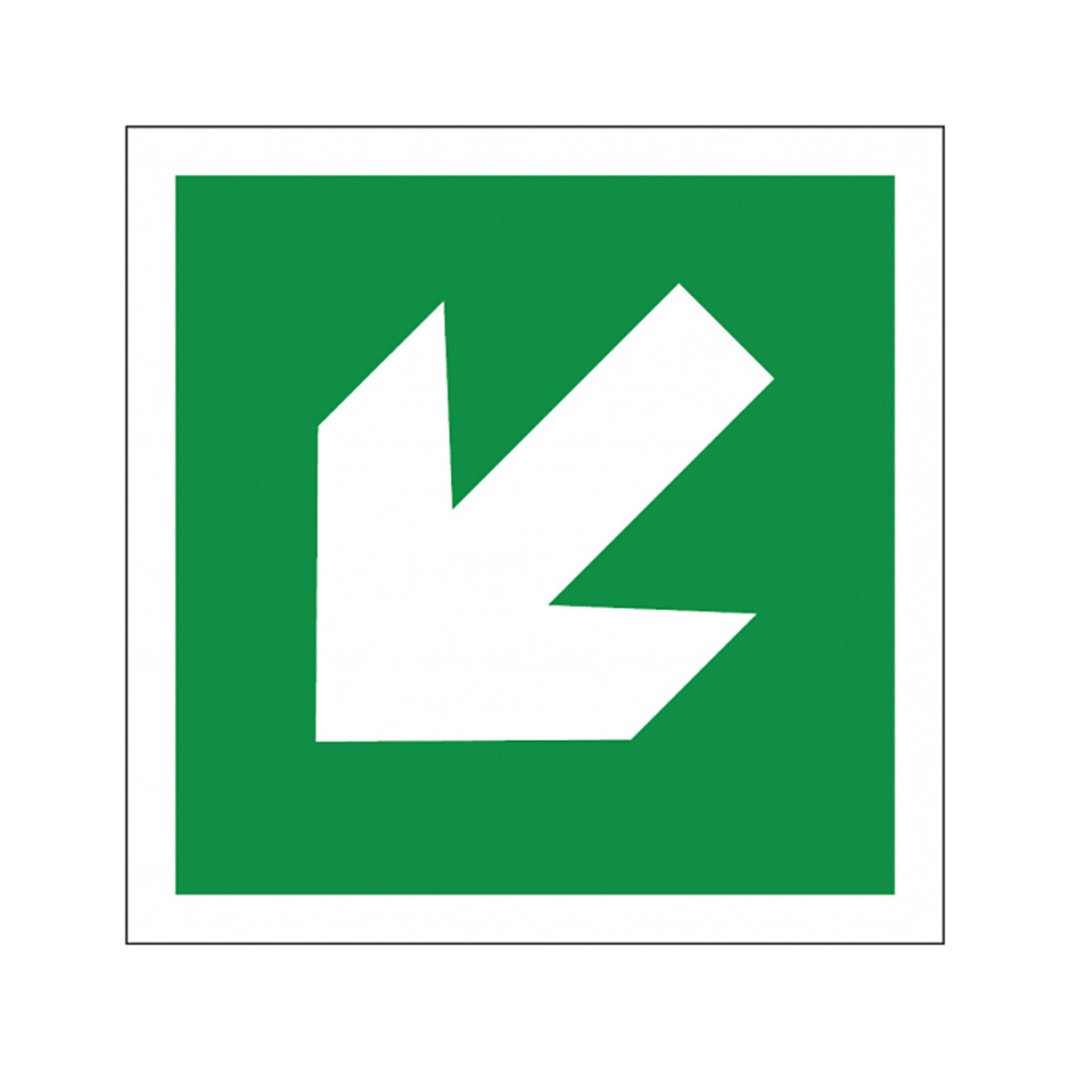 Green Arrow Signs, Green Arrow Signs, Green Arrow Signs | 200mm x 200mm | Self Adhesive Vinyl | Diagonal-1