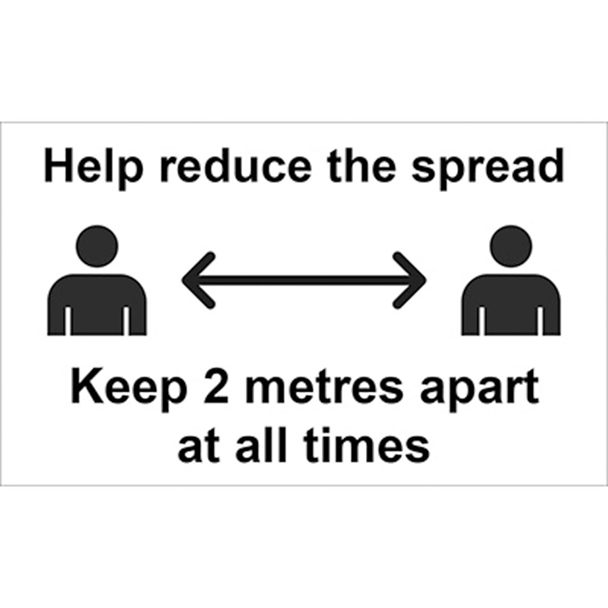 Help Reduce The Spread Social Distance Floor Sign