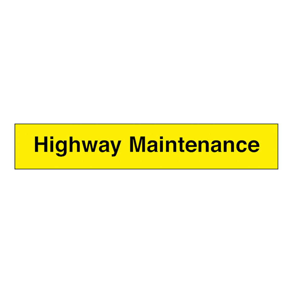 Highway Maintenance Safety Sign