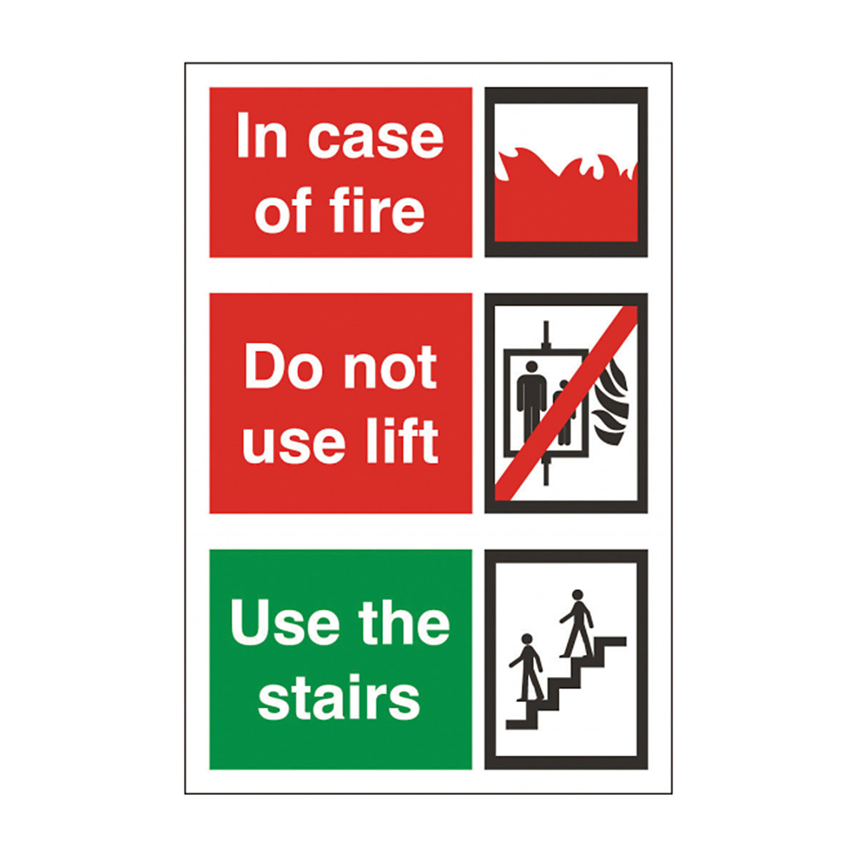 In Case Of Fire Safety Signs