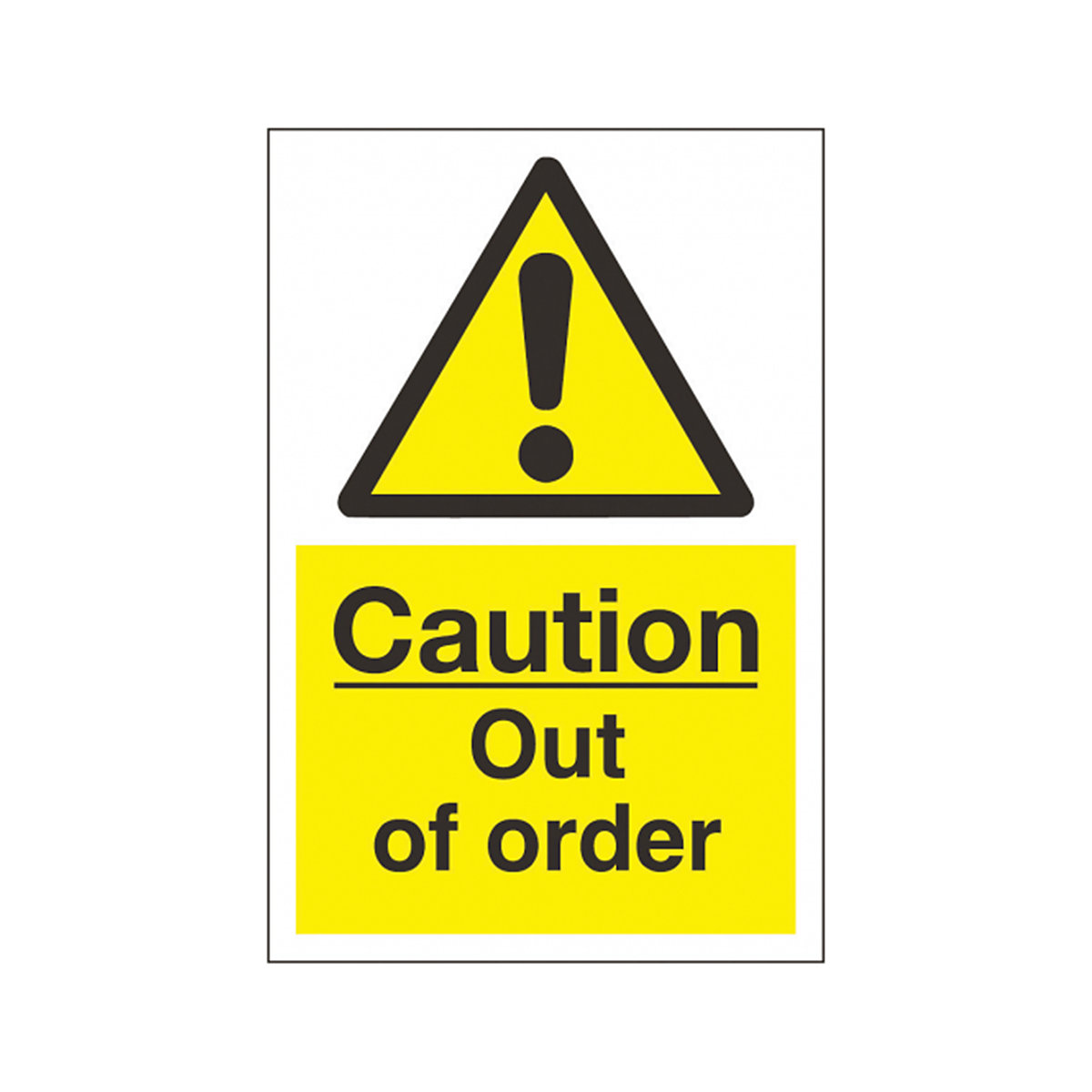 Large Caution Out Of Order Safety Sign From BiGDUG