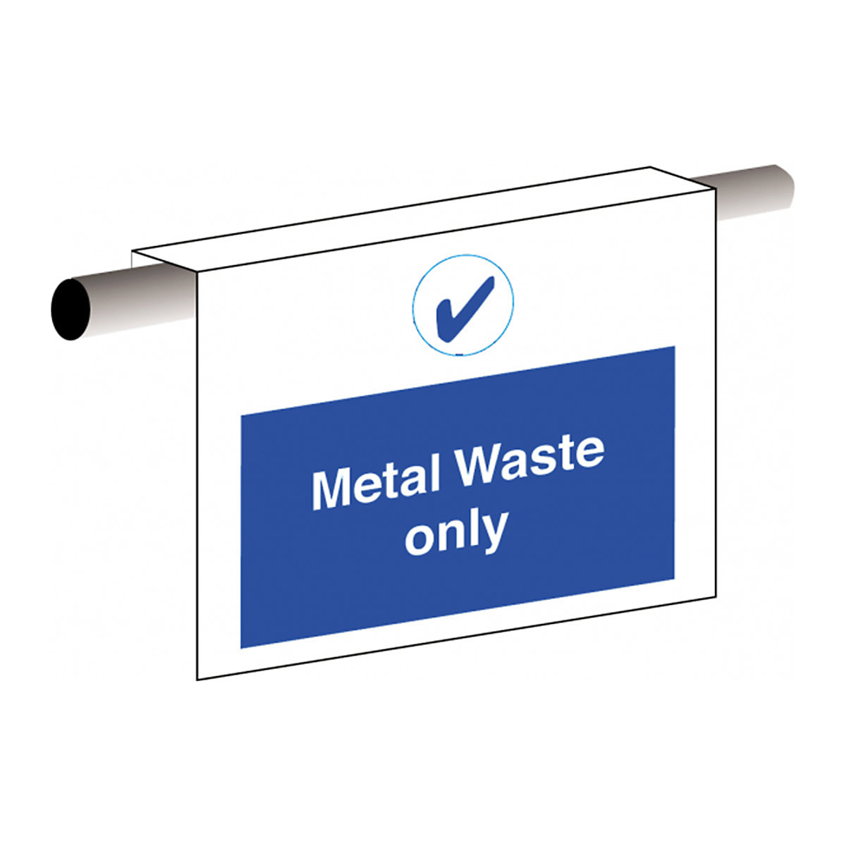 Metal Waste Only Safety Sign