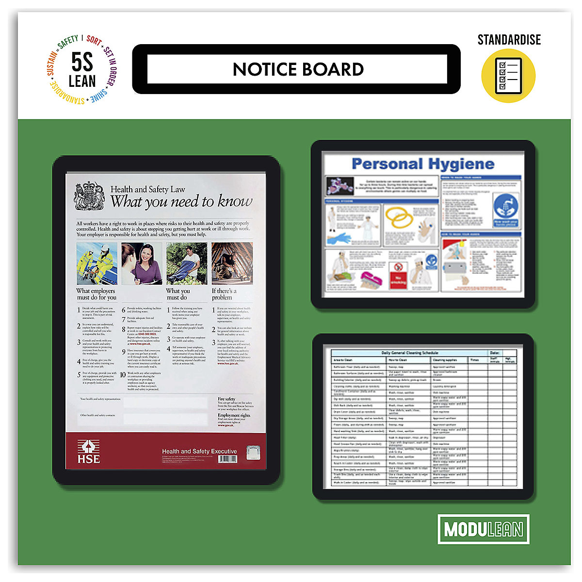 Modulean Lite Shadow Boards | 500h x 500w | With Optional Mobile Stand