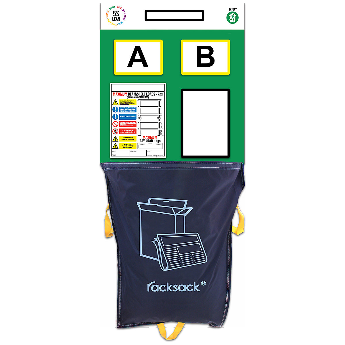 Modulean Rack End Shadow Boards | 2000h x 900w mm | With Racksack (Product illustration 3)-2