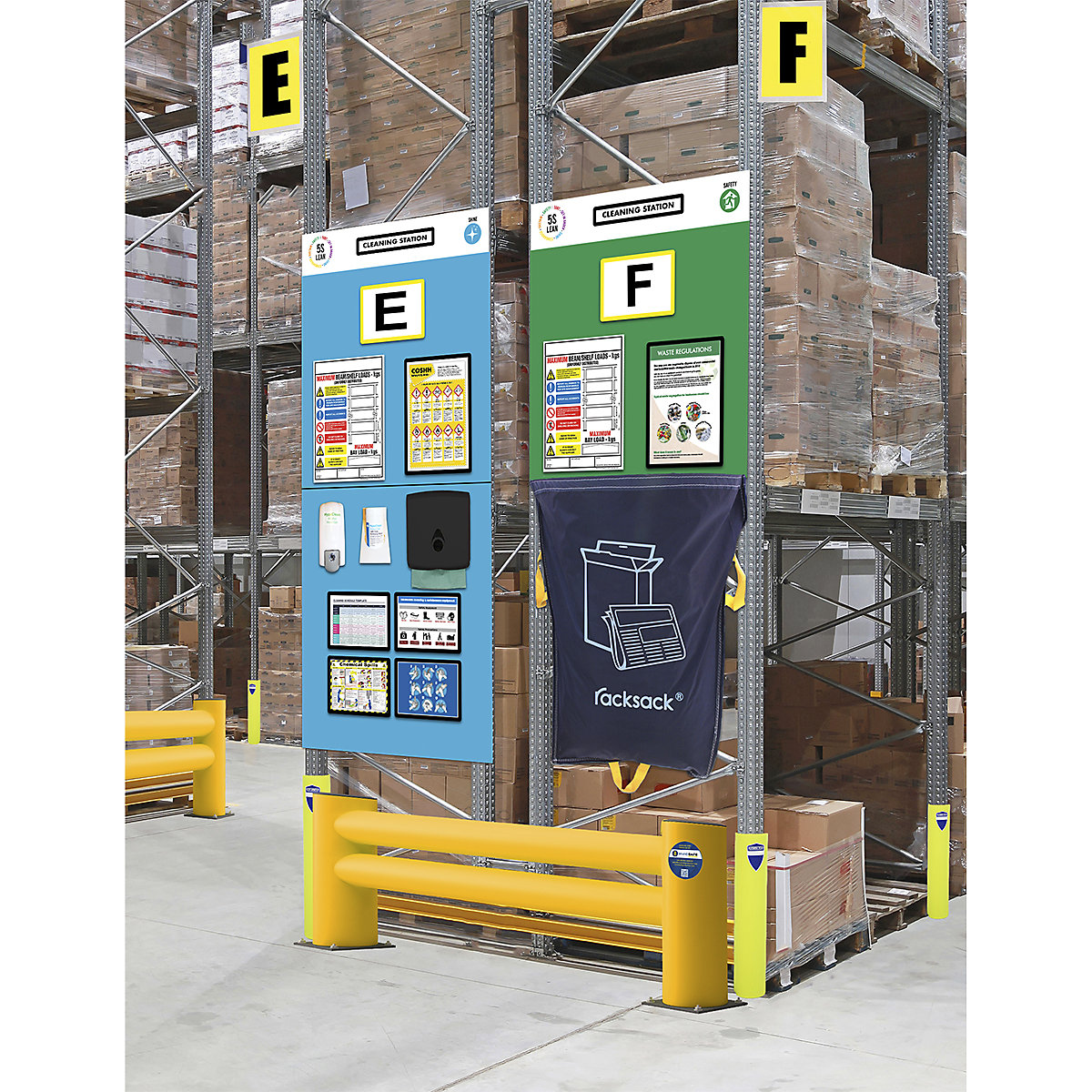 Modulean Rack End Shadow Boards | 2000h x 900w mm | With Racksack