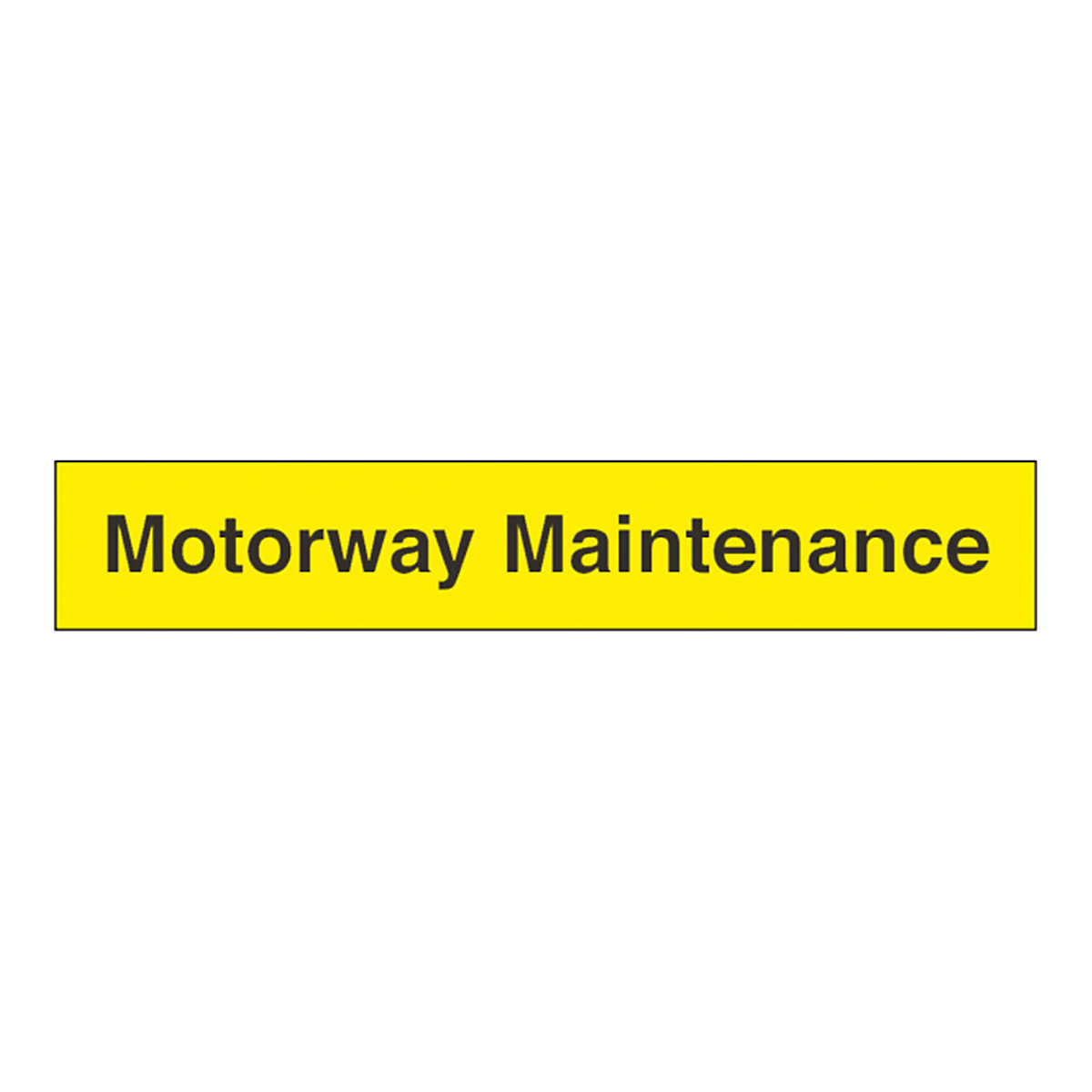 Motorway Maintenance Safety Sign