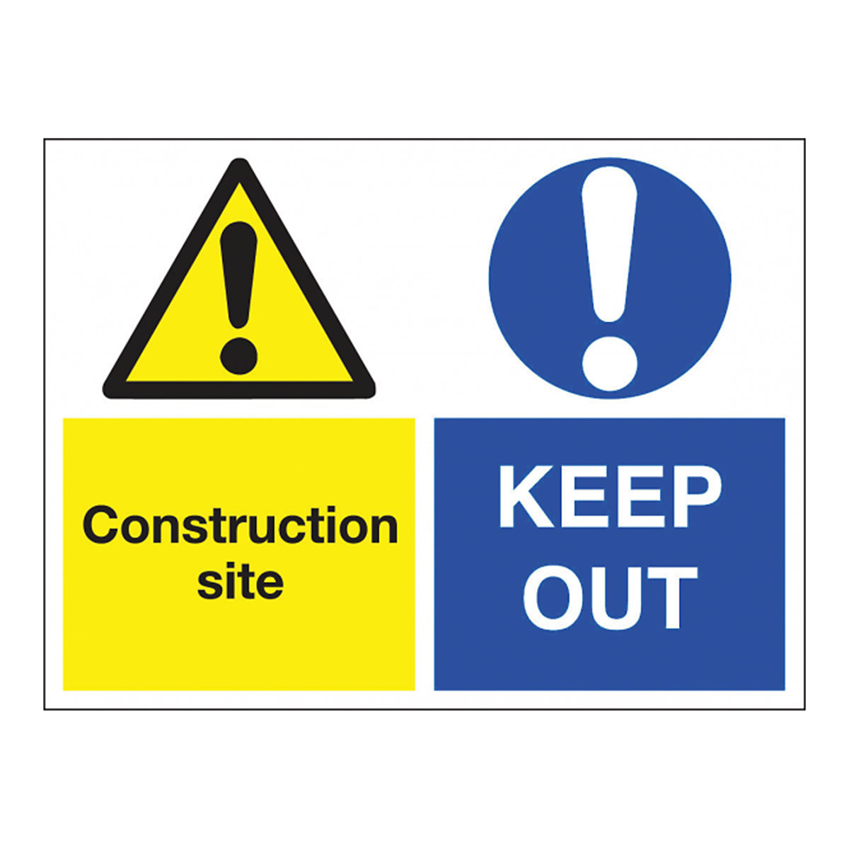 Multi-Purpose Construction Site Keep Out Safety Sign