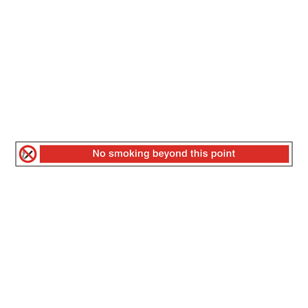 No Smoking Beyond This Point Safety Sign