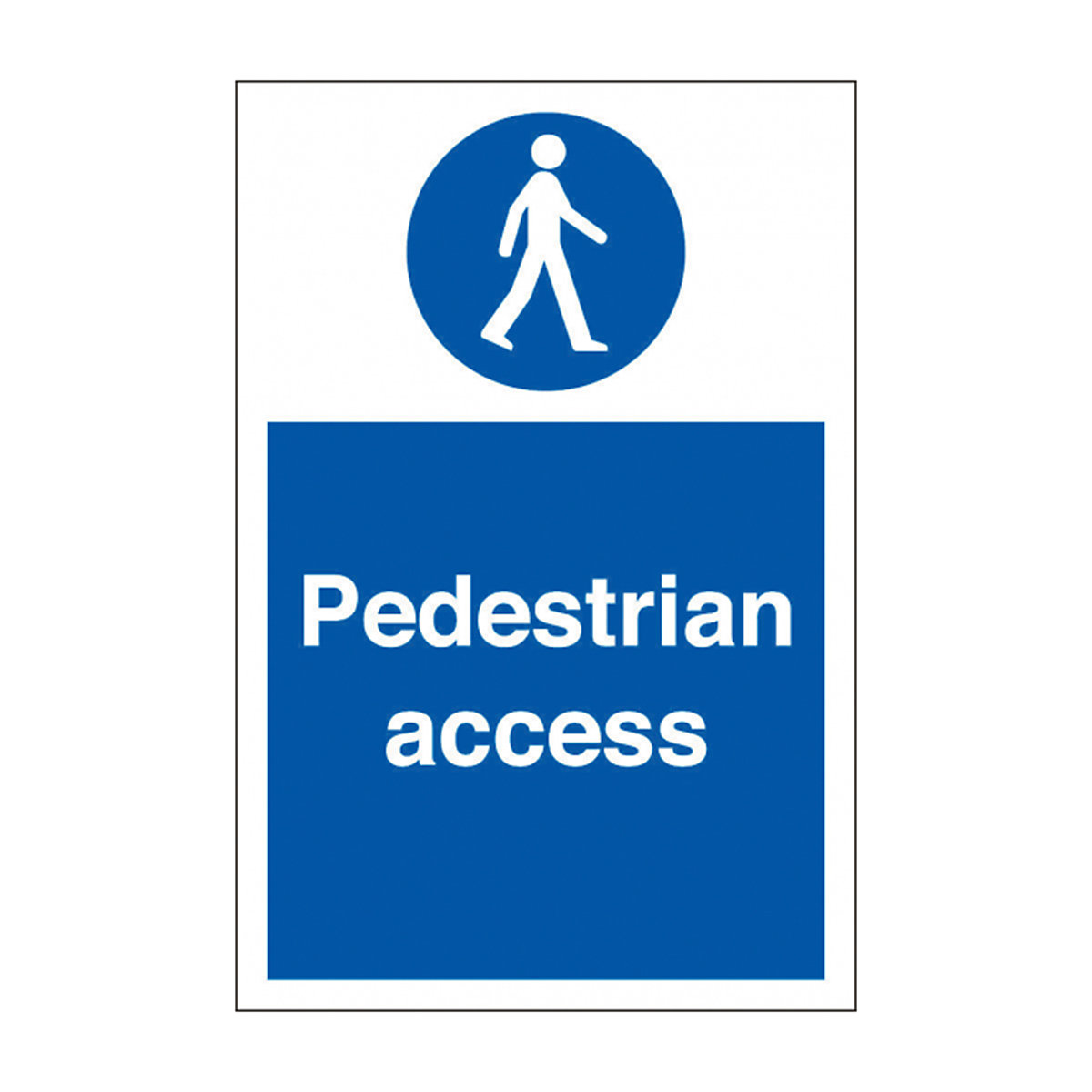 Pedestrian Access Safety Sign