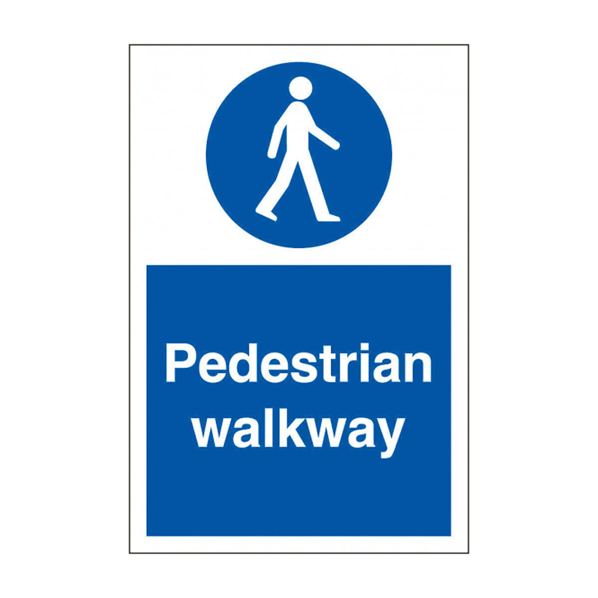Pedestrian Walkway Safety Sign