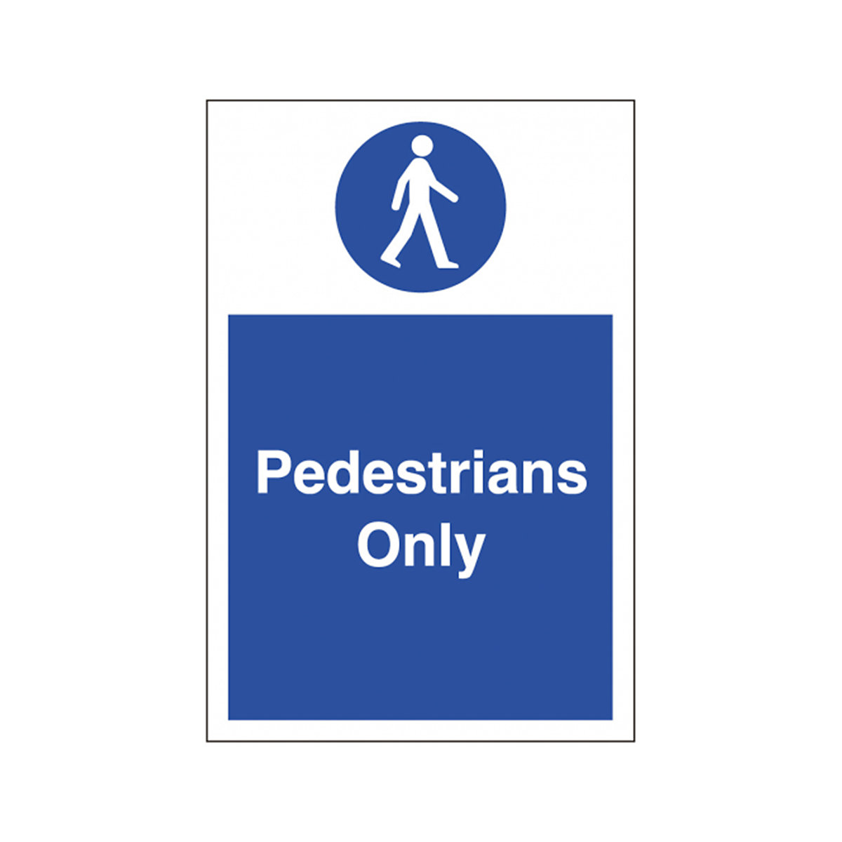 Pedestrians Only Safety Sign