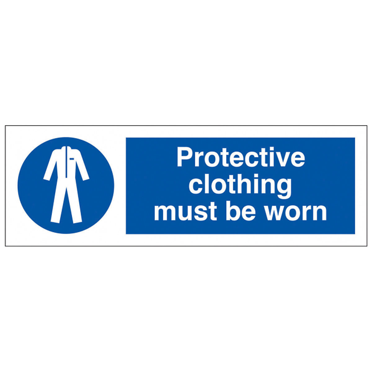 Protective Clothing Must Be Worn Safety Sign From BiGDUG