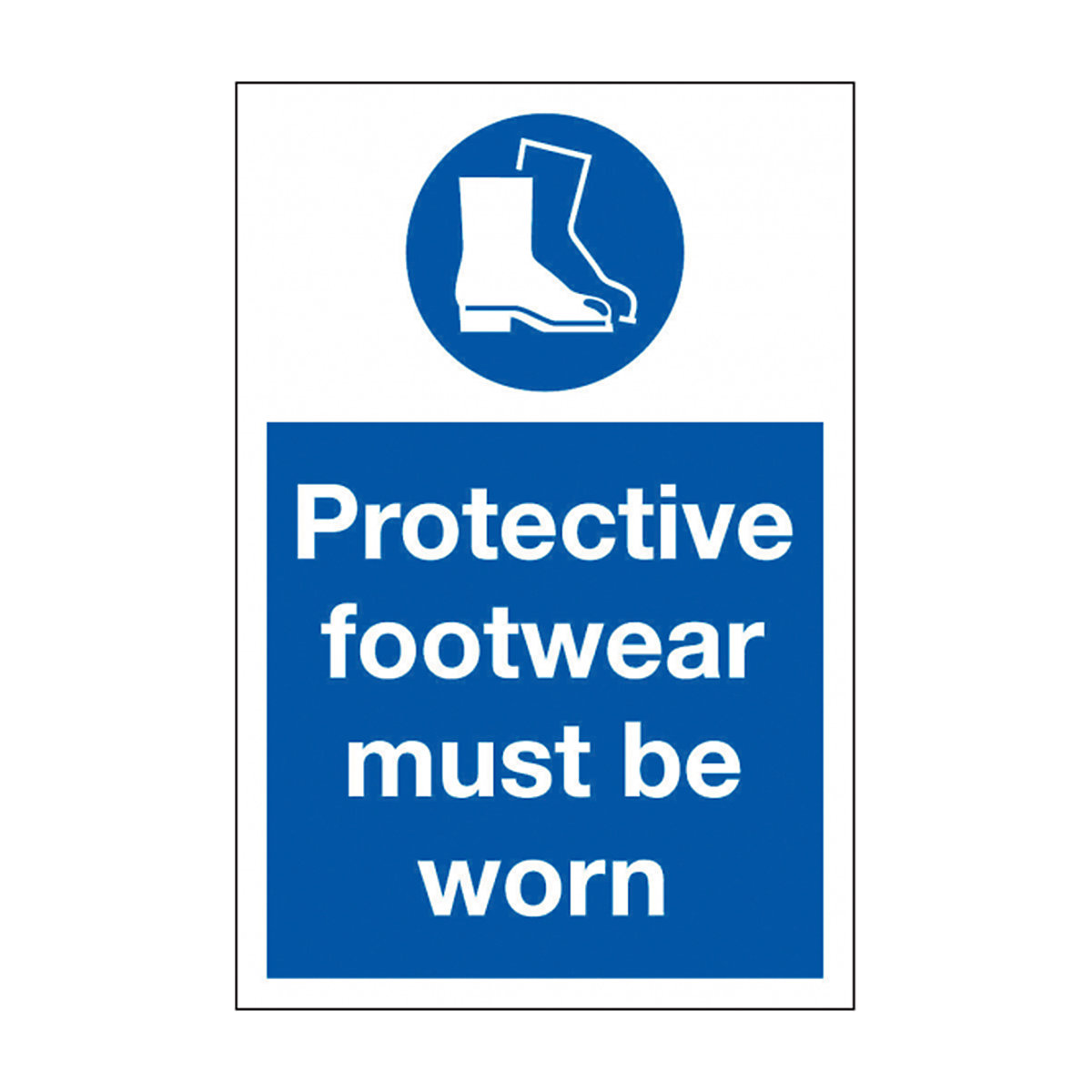 Protective Footwear Must Be Worn Safety Sign From BiGDUG