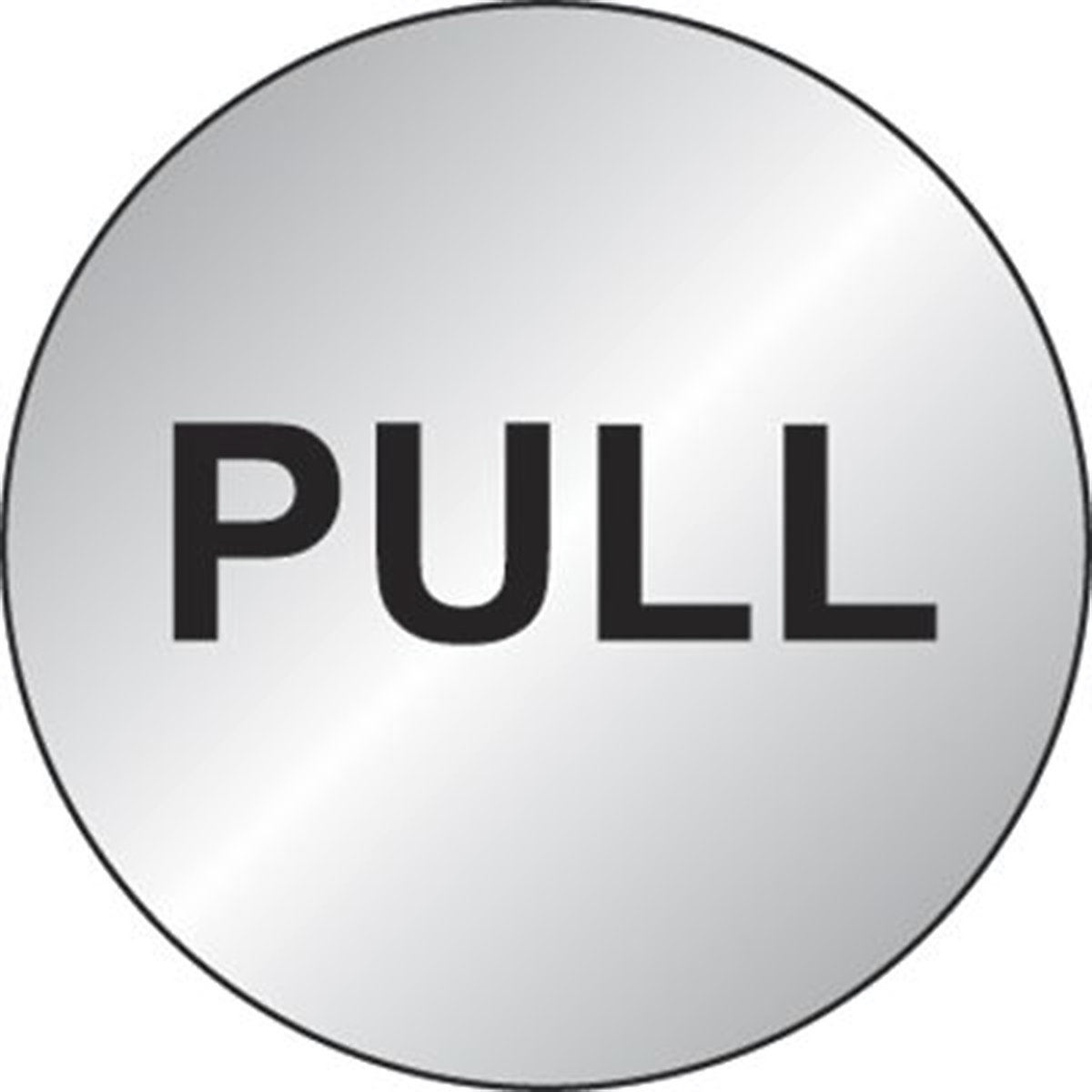 Pull Symbol Safety Sign
