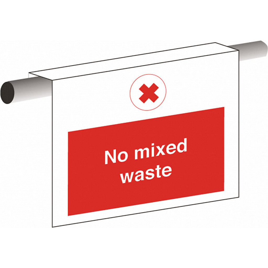 No Mixed Waste Safety Sign | Facilities Management | BiGDUG