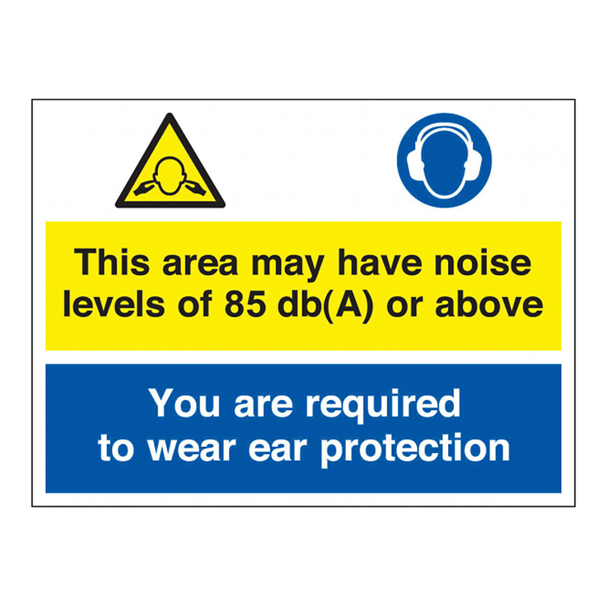 This Area May Have Noise Level 85db(a) Safety Sign