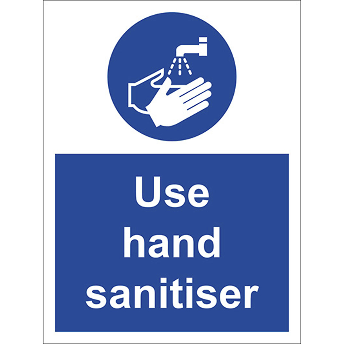 Use Hand Sanitiser Safety Sign