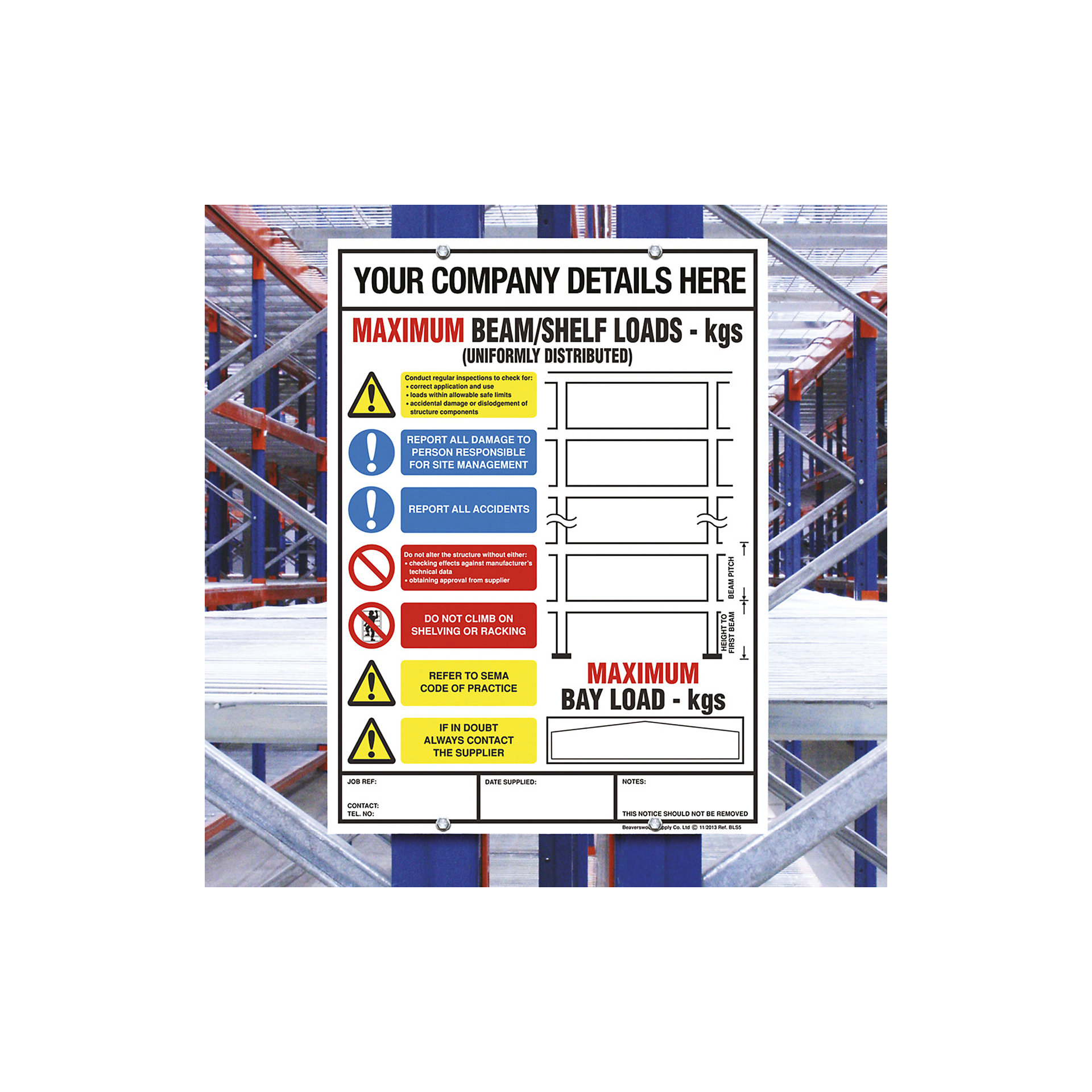Weight Load Notices | BiGDUG