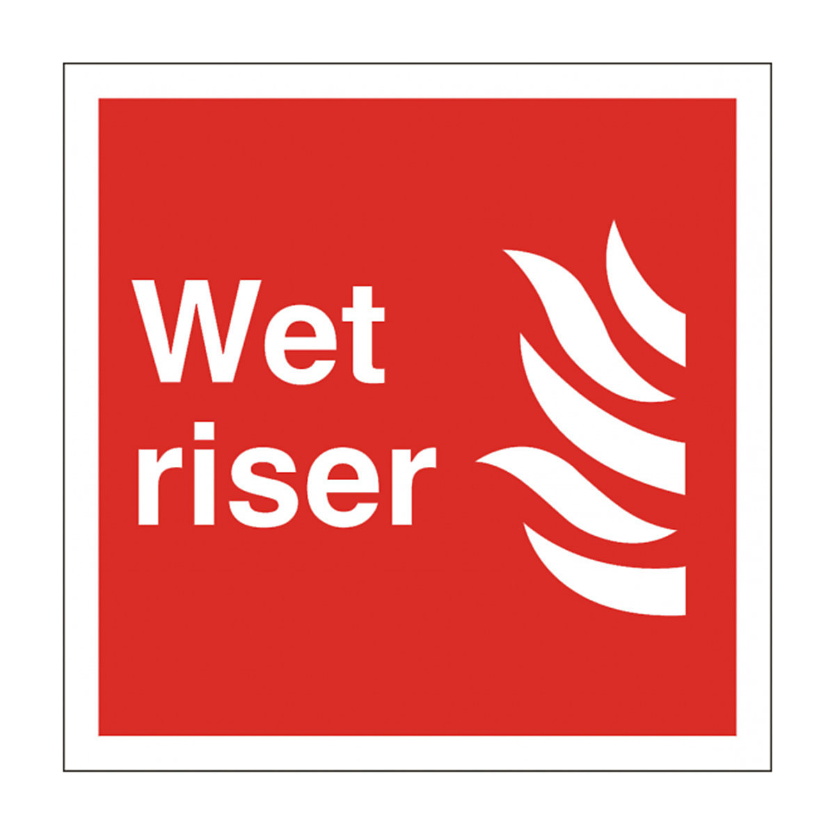 Wet Riser Safety Signs