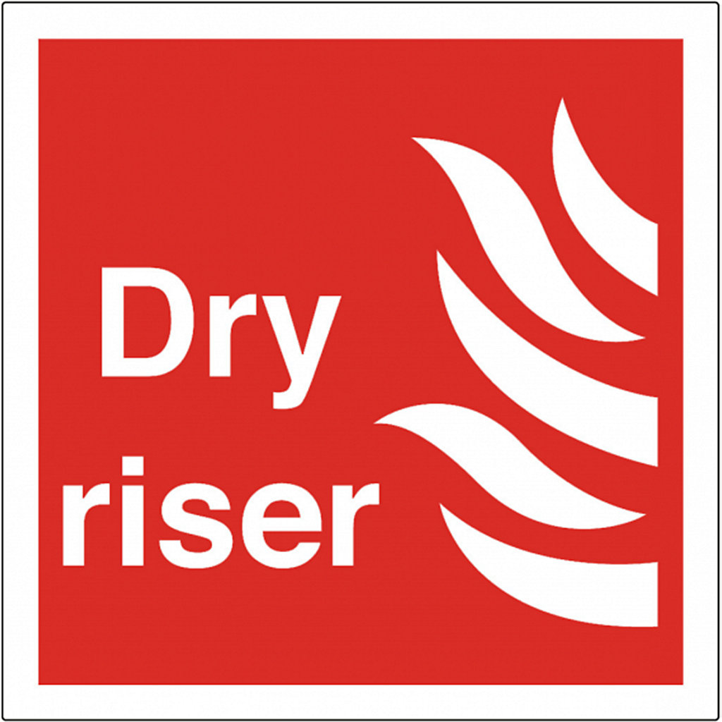 Mep Riger Signage Wet or Dry Riser Safety Signs | Facilities Management | BiGDUG