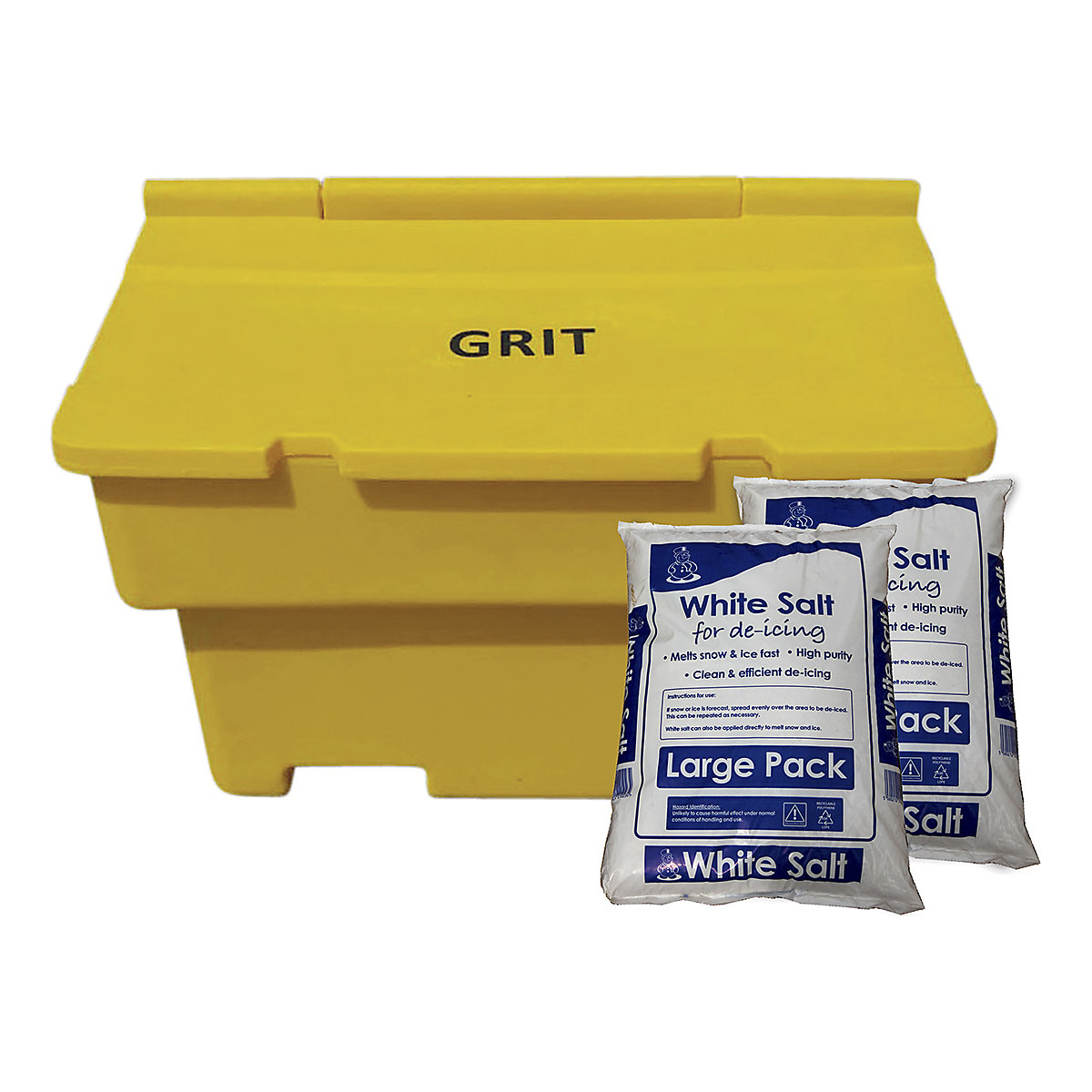 BiGDUG Essentials Heavy Duty Stackable Grit Bin | Salt Bin | 200L Capacity