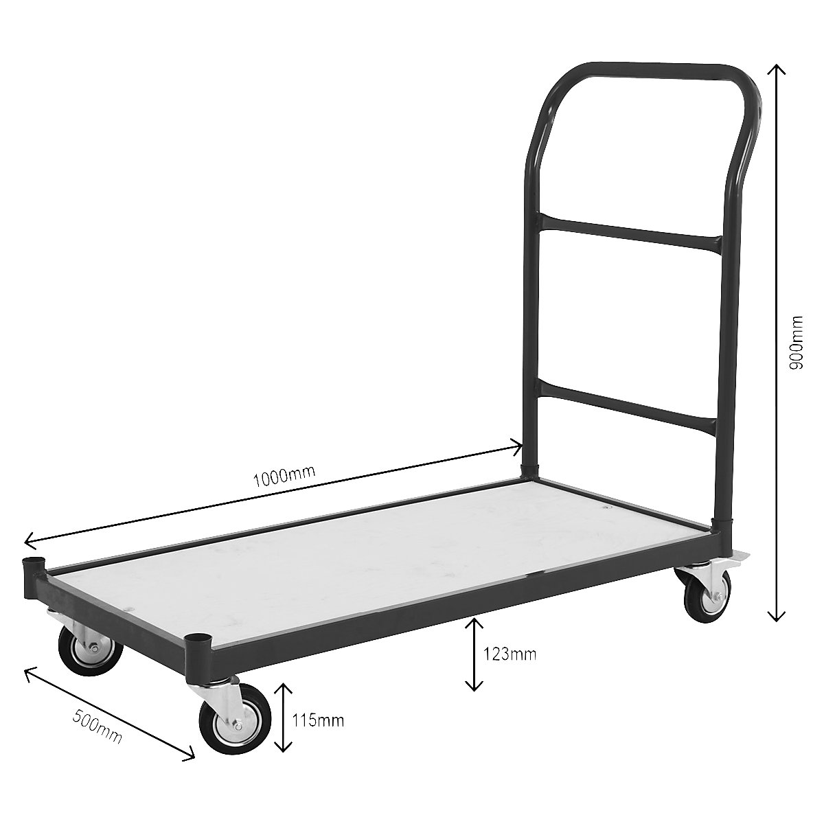 Plošinový vozík – eurokraft basic (Zobrazenie produktu 11)-10