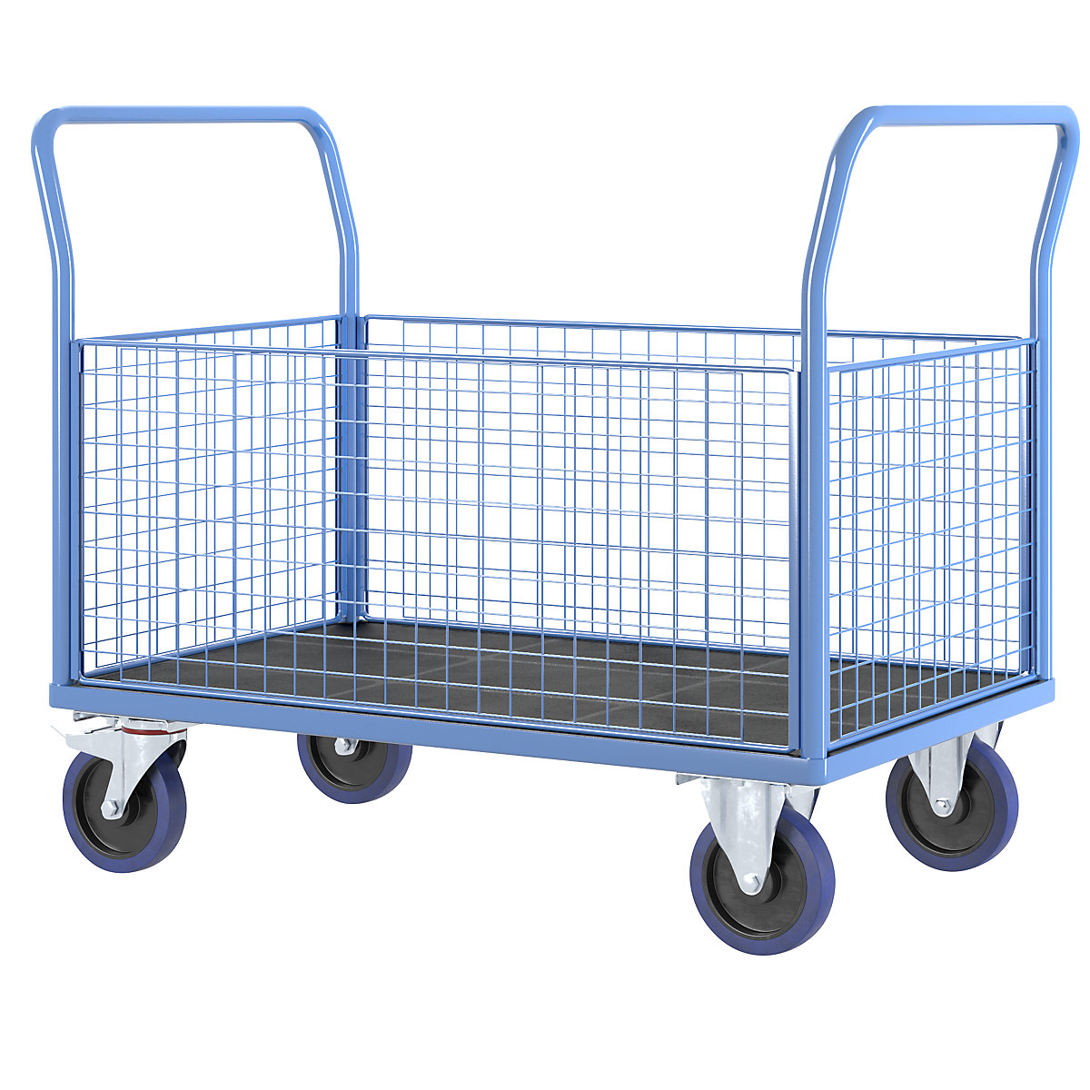 Plošinový vozík s mriežkovými stenami – eurokraft pro (Zobrazenie produktu 7)-6