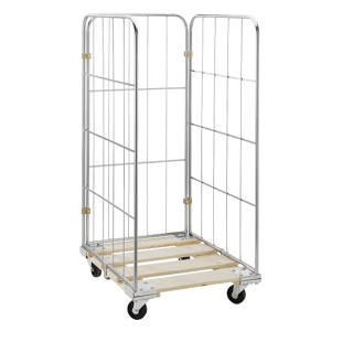 Pojazdný kontajner s mriežkovými stenami