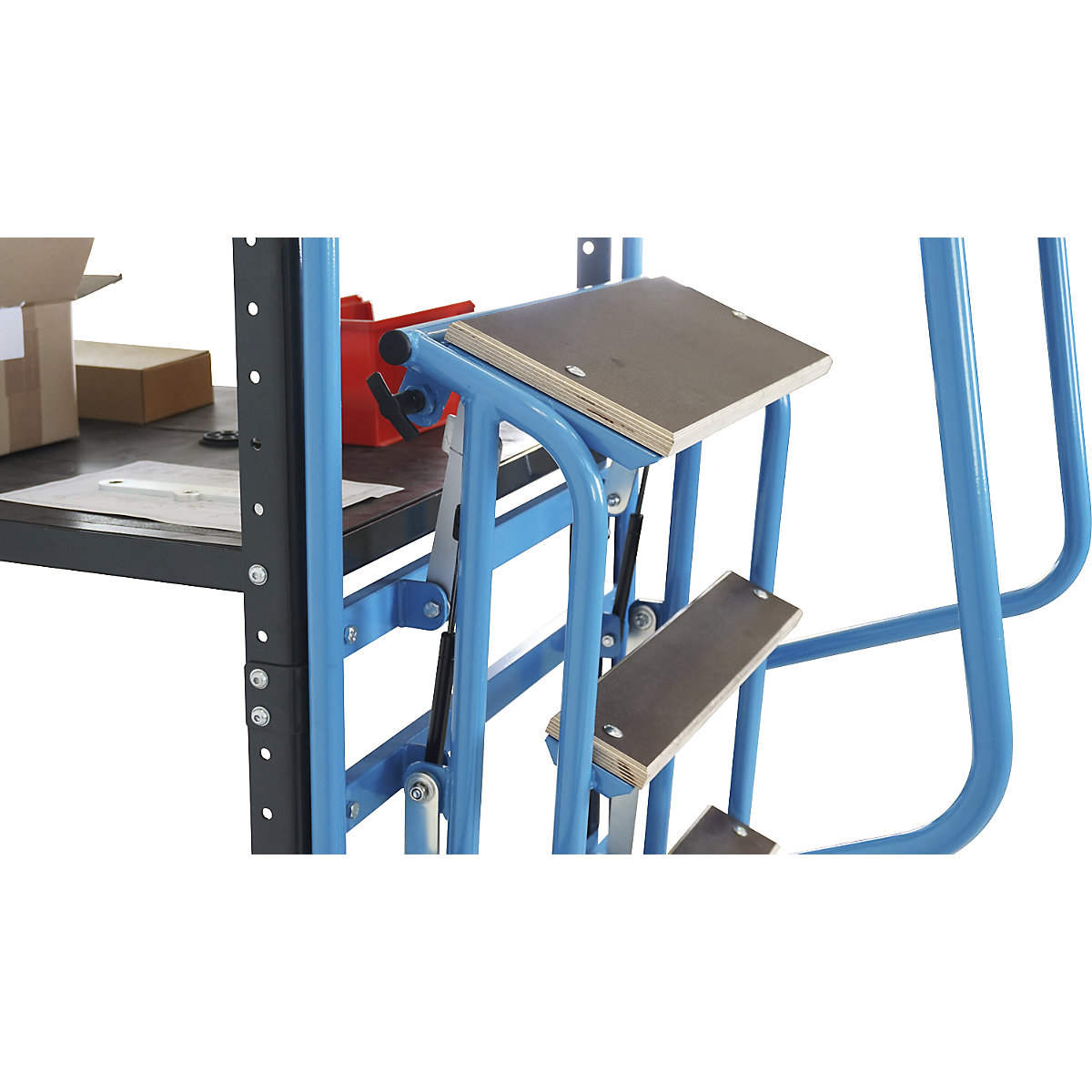 Rebríkový modul so zábradlím – eurokraft pro (Zobrazenie produktu 9)-8