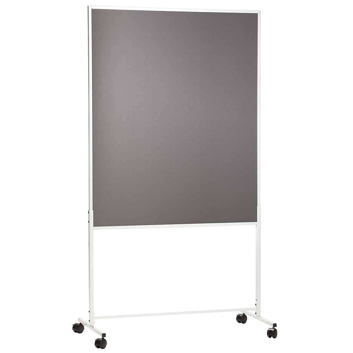 Panel para conferencias, desplazable, tapizado de tela, gris, H x A x P 1800 x 1000 x 500 mm, de una pieza-6