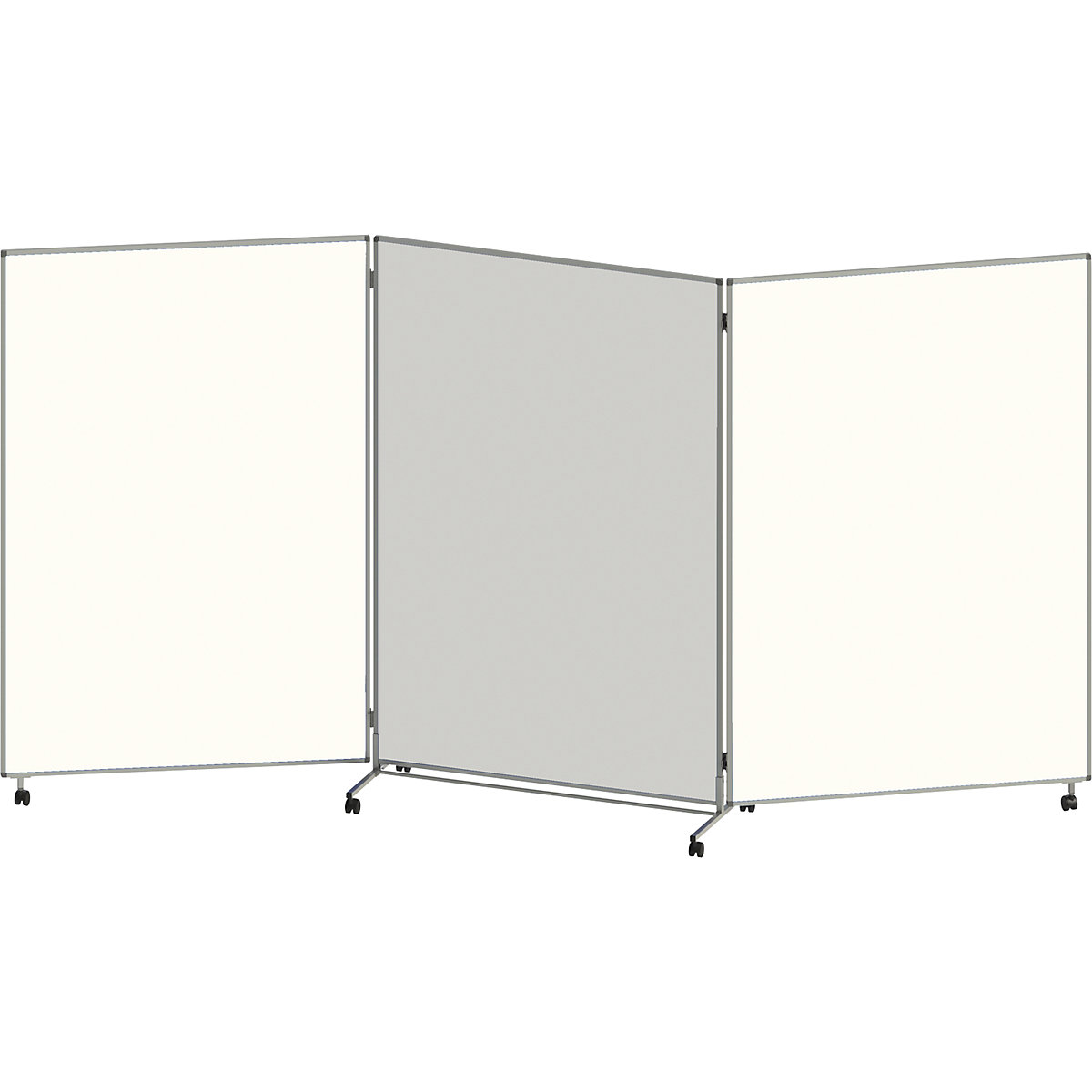 Panel para presentaciones, plegable y móvil &ndash; eurokraft basic