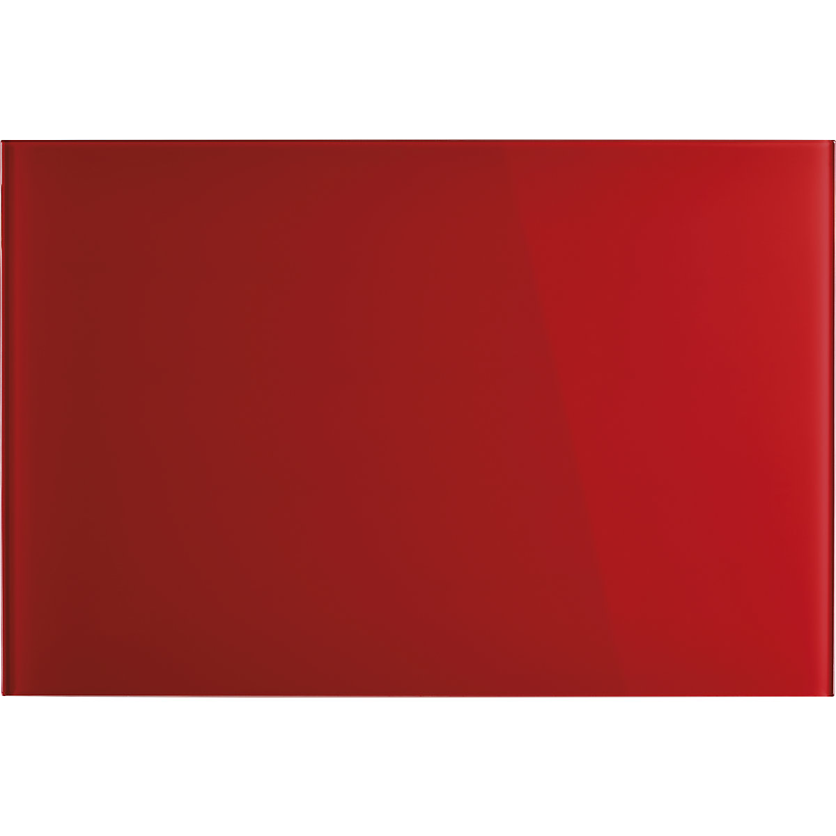 magnetoplan – Panel de cristal de diseño, magnético, A x H 600 x 400 mm, color rojo intenso