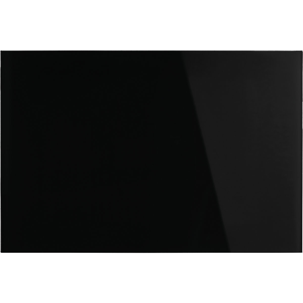 magnetoplan – Panel de cristal de diseño, magnético, A x H 600 x 400 mm, color negro intenso