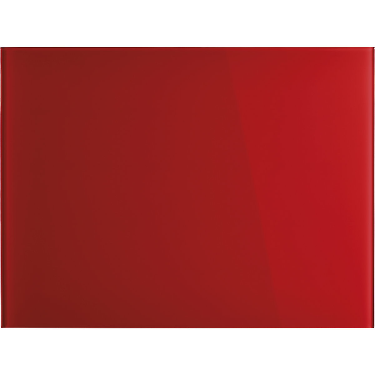 magnetoplan – Panel de cristal de diseño, magnético, A x H 800 x 600 mm, color rojo intenso