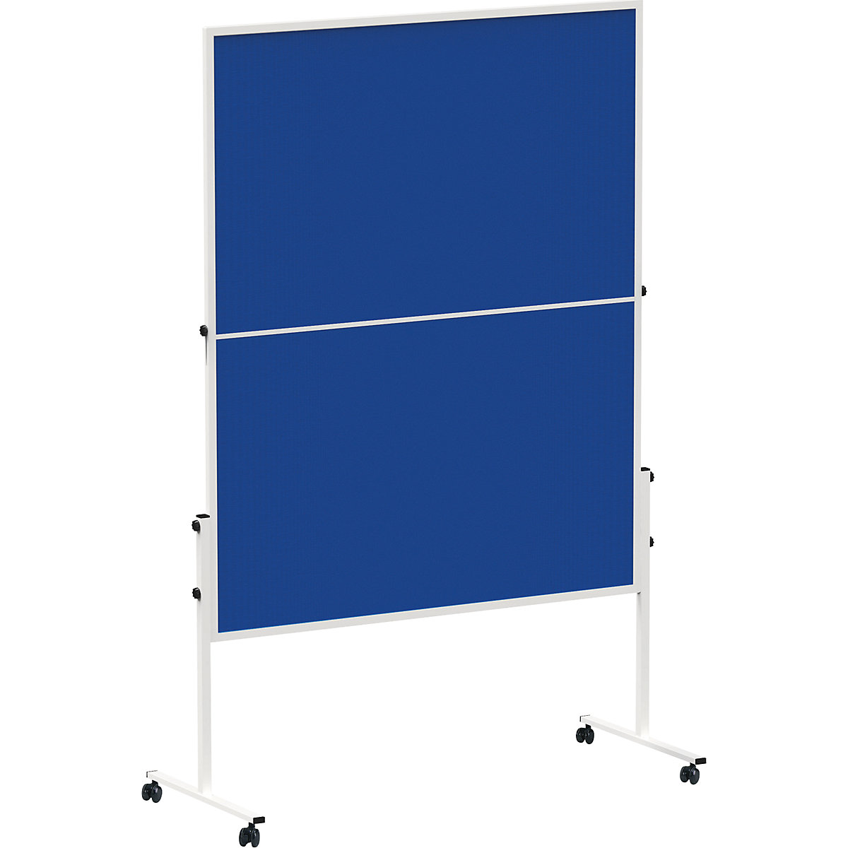 Presentatiebord MAULsolid, mobiel – MAUL, inklapbaar, viltkleur blauw-5