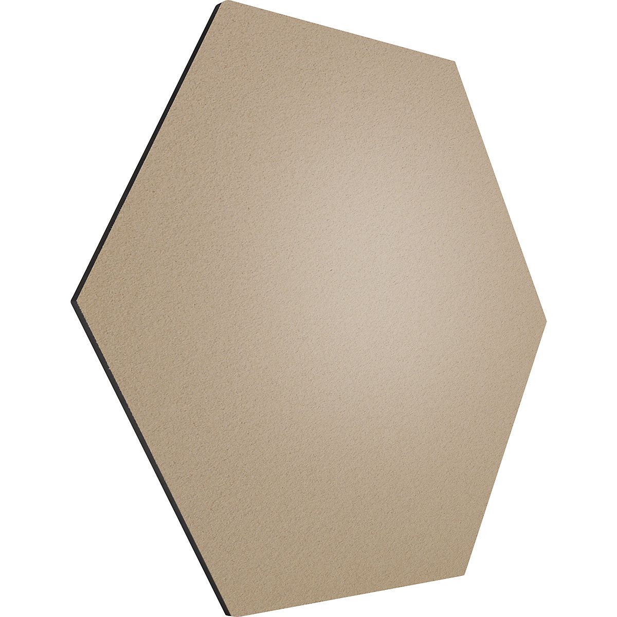 Design prikbord zeshoekig – Chameleon, kurk, b x h = 600 x 600 mm, beige-34