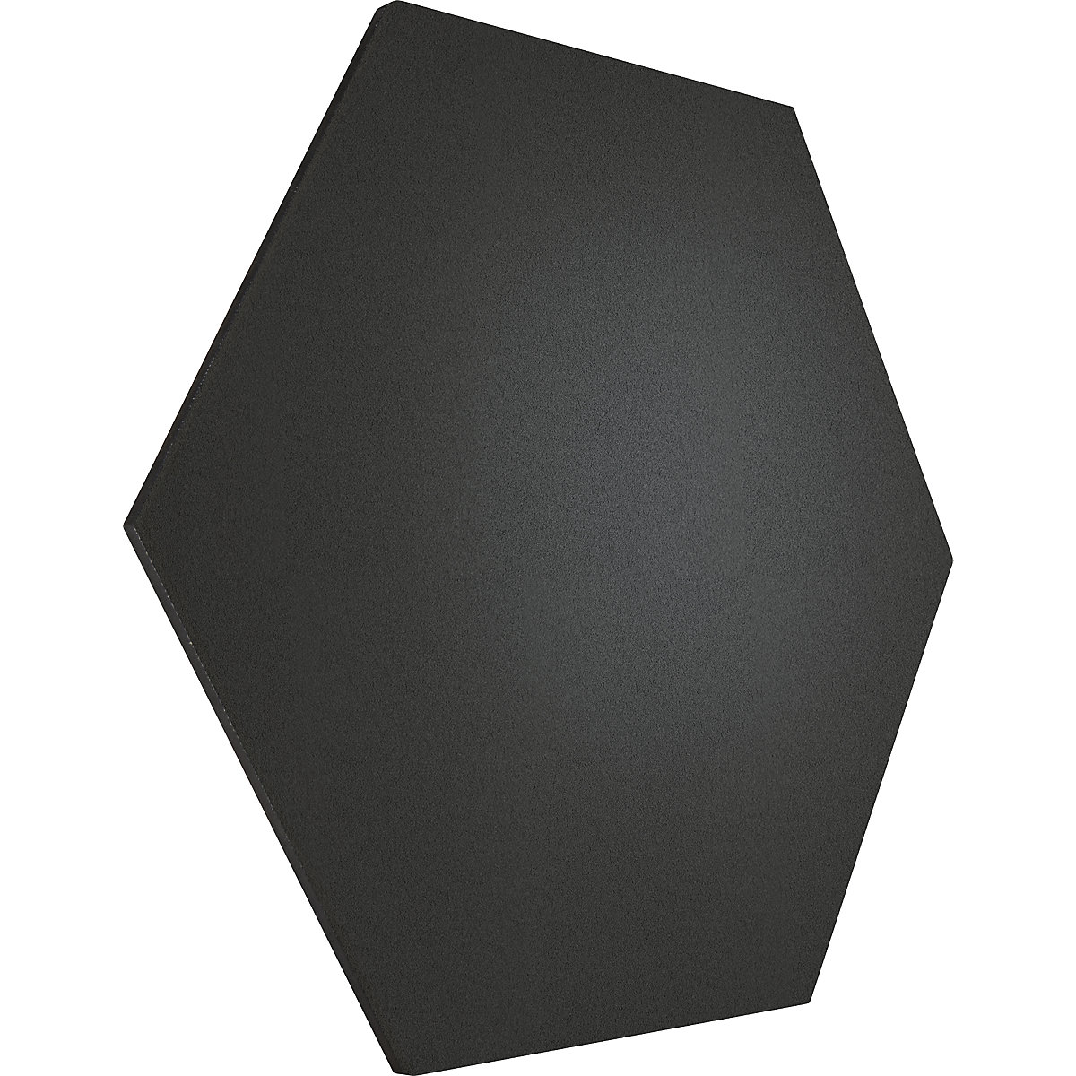 Design prikbord zeshoekig – Chameleon, kurk, b x h = 600 x 600 mm, zwart-31