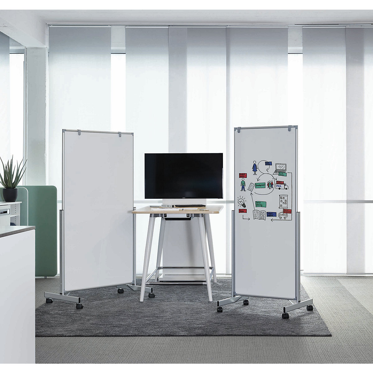Whiteboard MAULpro easy2move, mobiel – MAUL (Productafbeelding 3)-2