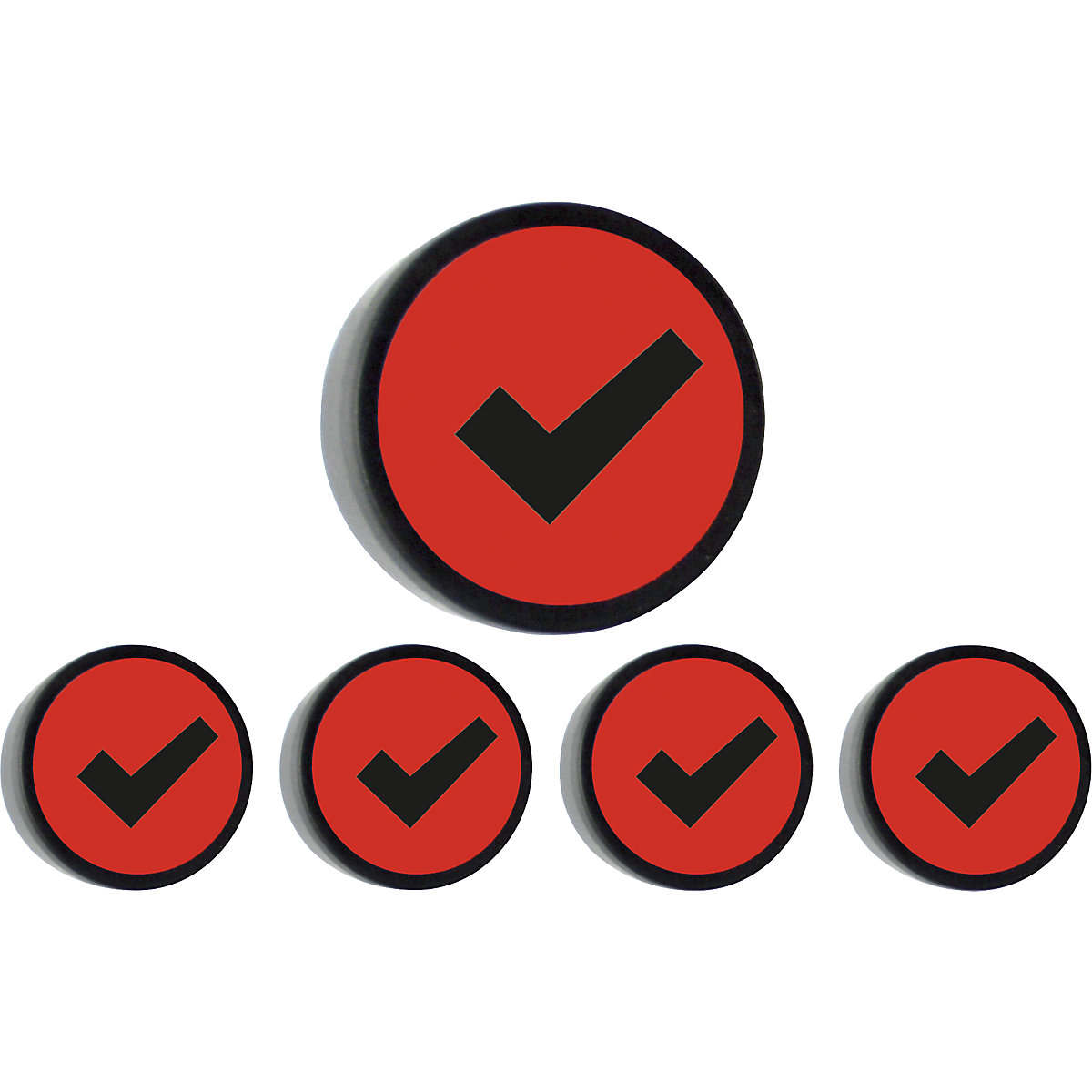 Rond magneetje CHECK – SMIT VISUAL