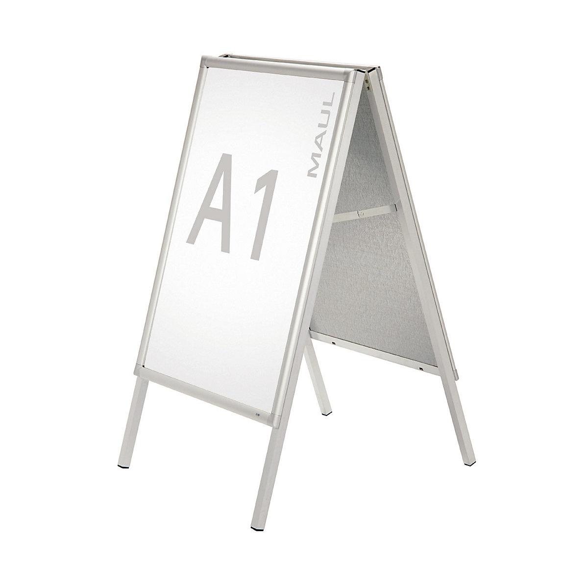 Display stand, double sided – MAUL, aluminium, weatherproof, for A1-2