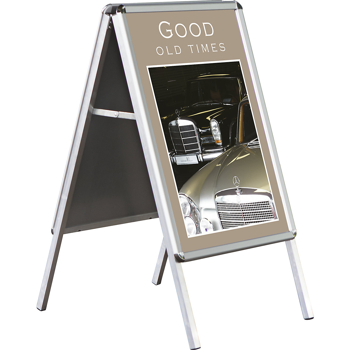 OUTDOOR folding advertising stand, HxWxD 1120 x 639 x 744 mm, 3+ items-1