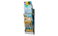 Wall mounted brochure rack