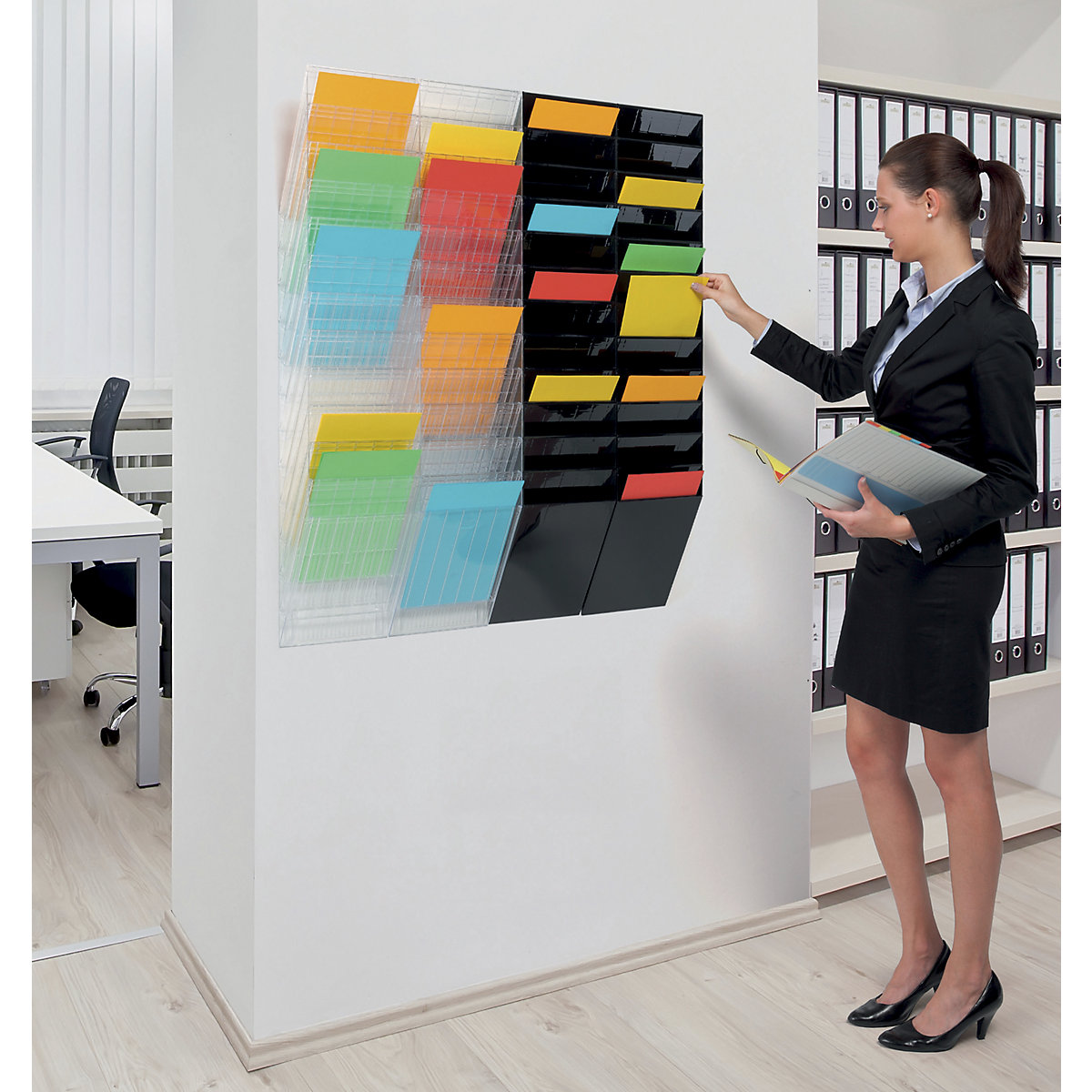 Wall mounted brochure racks – DURABLE (Product illustration 8)-7