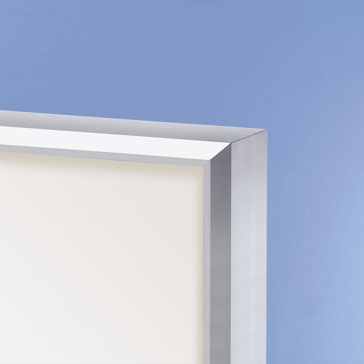 Display case, aluminium frame, double doors – eurokraft pro