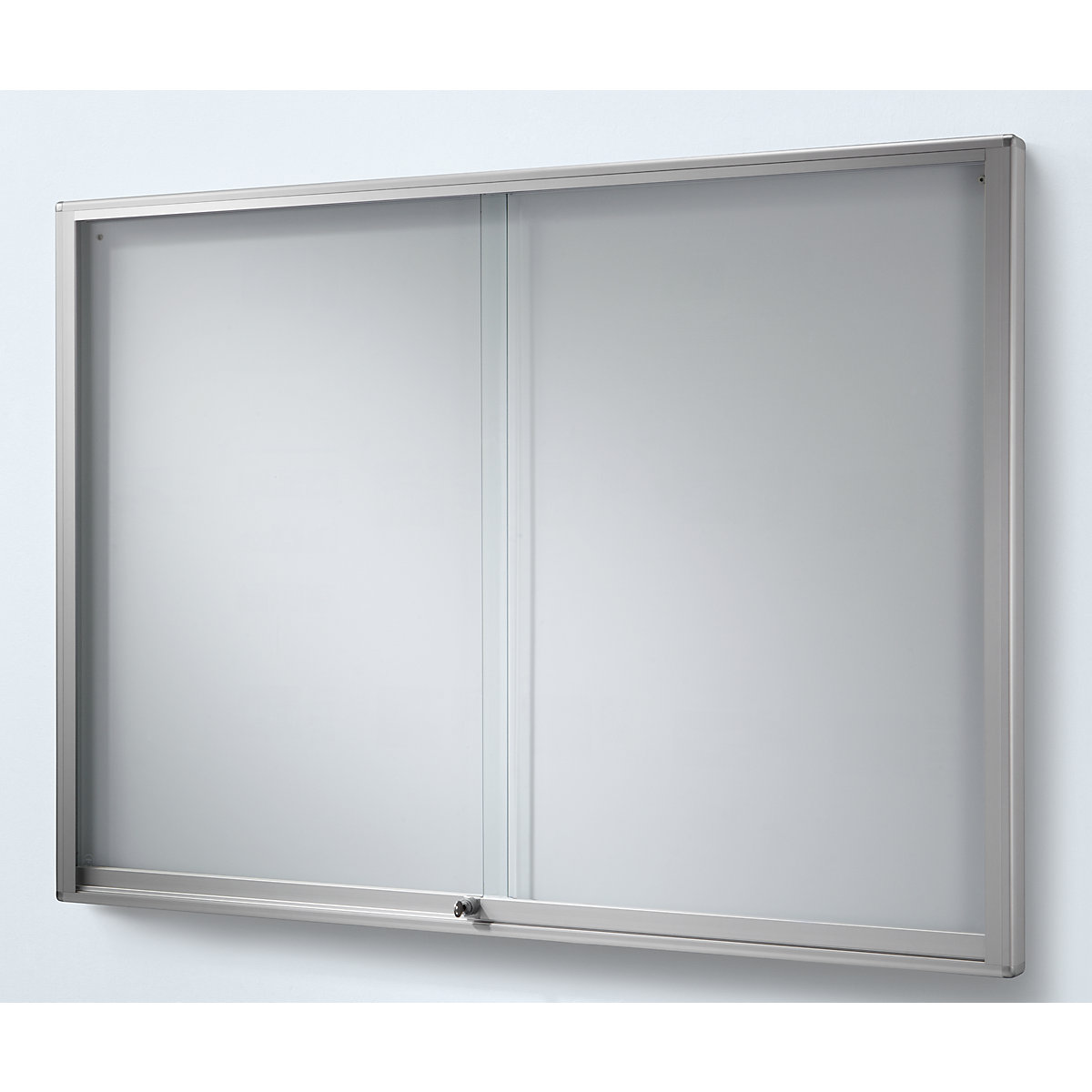 Display case, aluminium frame, sliding doors – eurokraft pro
