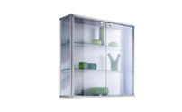 Designer wall mounted glass cabinet