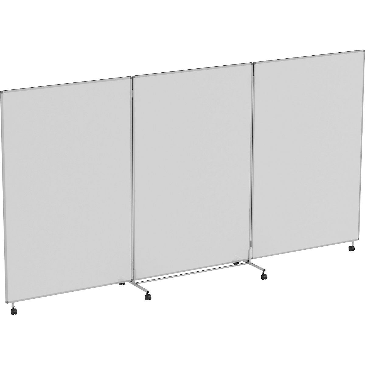 Presentation board/partition, mobile, folding, for writing on – eurokraft pro (Product illustration 10)-9