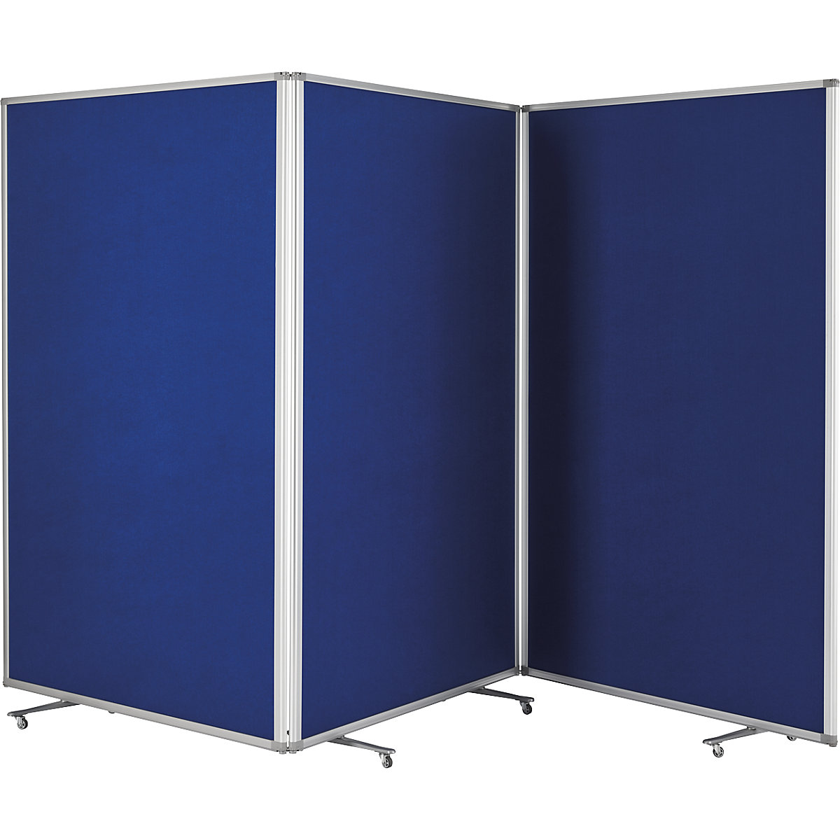 Presentation board – magnetoplan, folding and mobile, HxWxD 1800 x 3610 x 370 mm-8